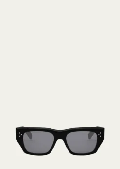 CelineMen's Bold 3 Dots Polarized Square Sunglasses