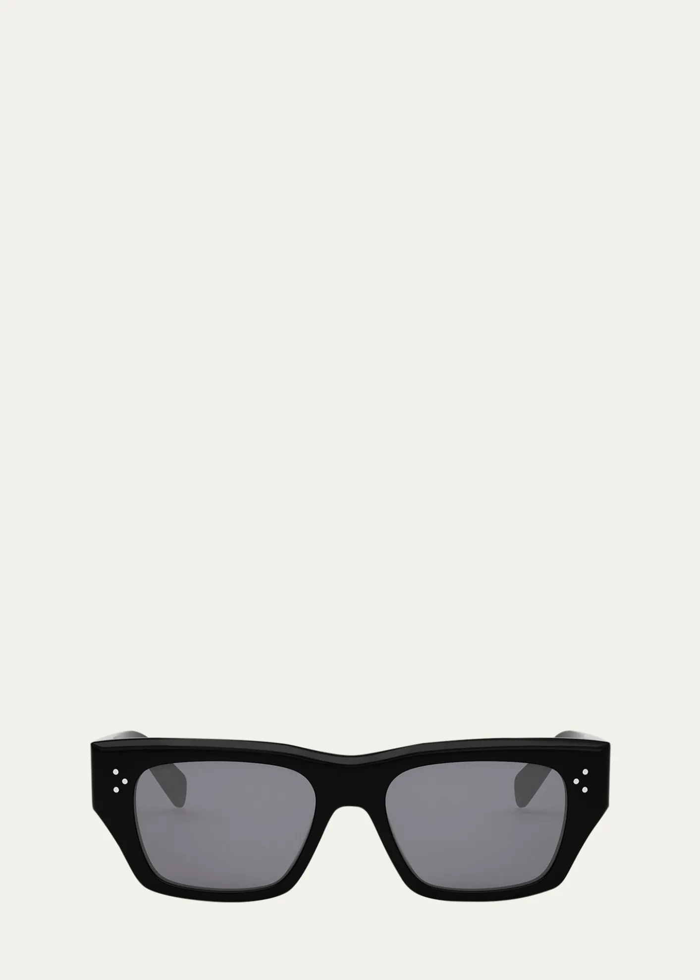 CelineMen's Bold 3 Dots Polarized Square Sunglasses