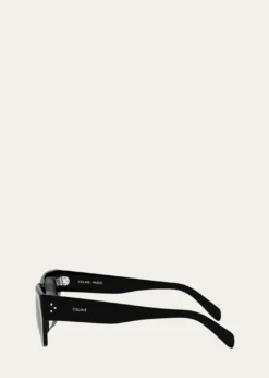 CelineMen's Bold 3 Dots Polarized Square Sunglasses