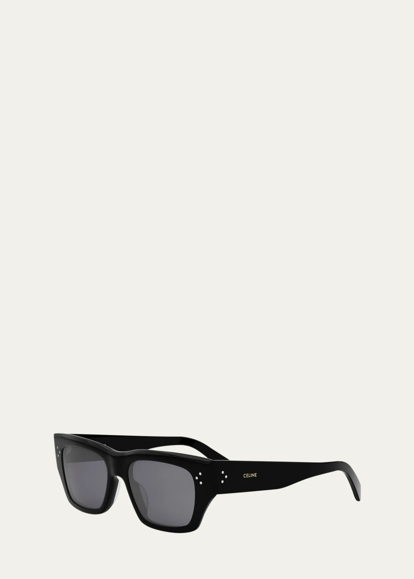 CelineMen's Bold 3 Dots Polarized Square Sunglasses