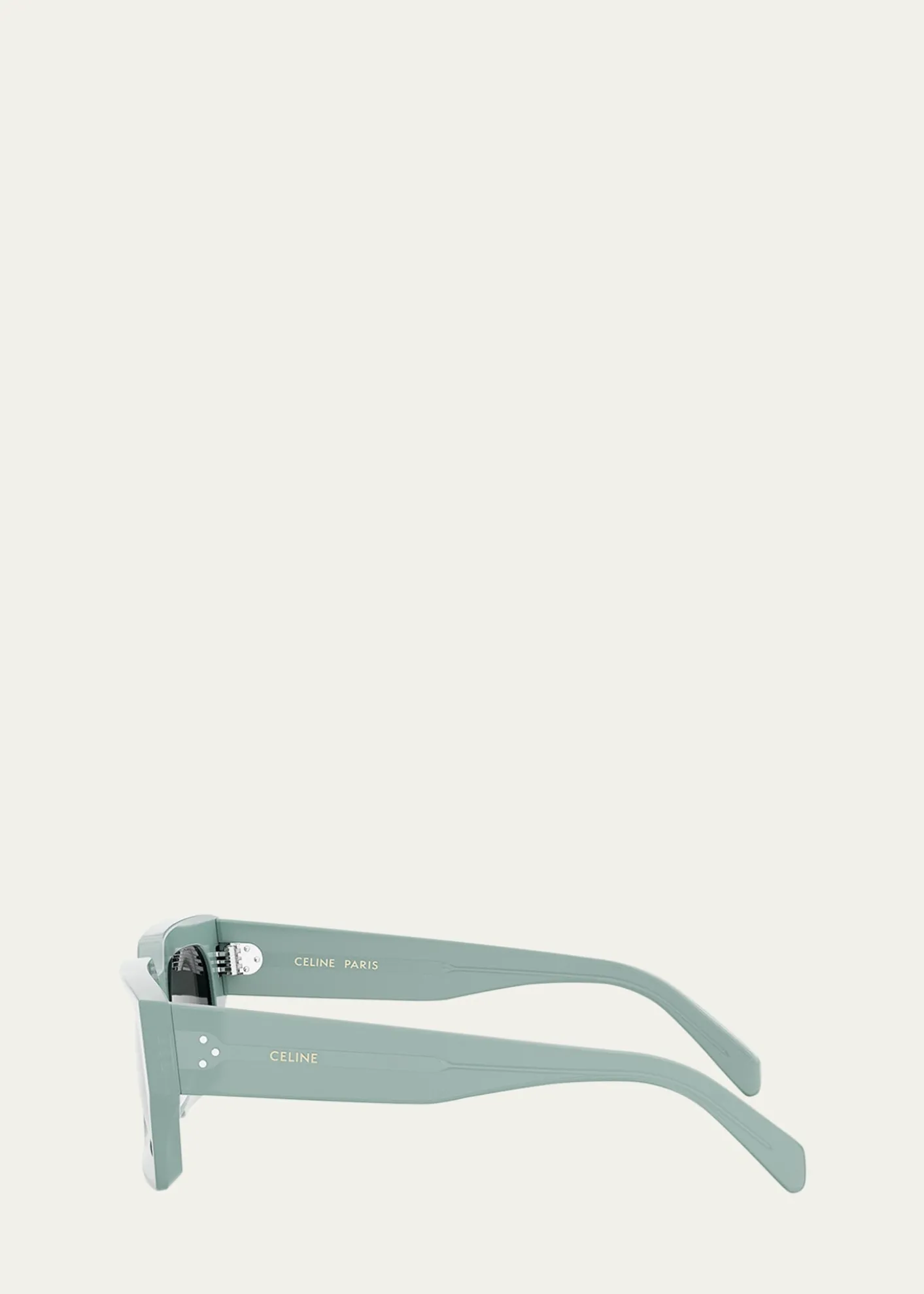 CelineMen's 3-Dot Acetate Rectangle Sunglasses