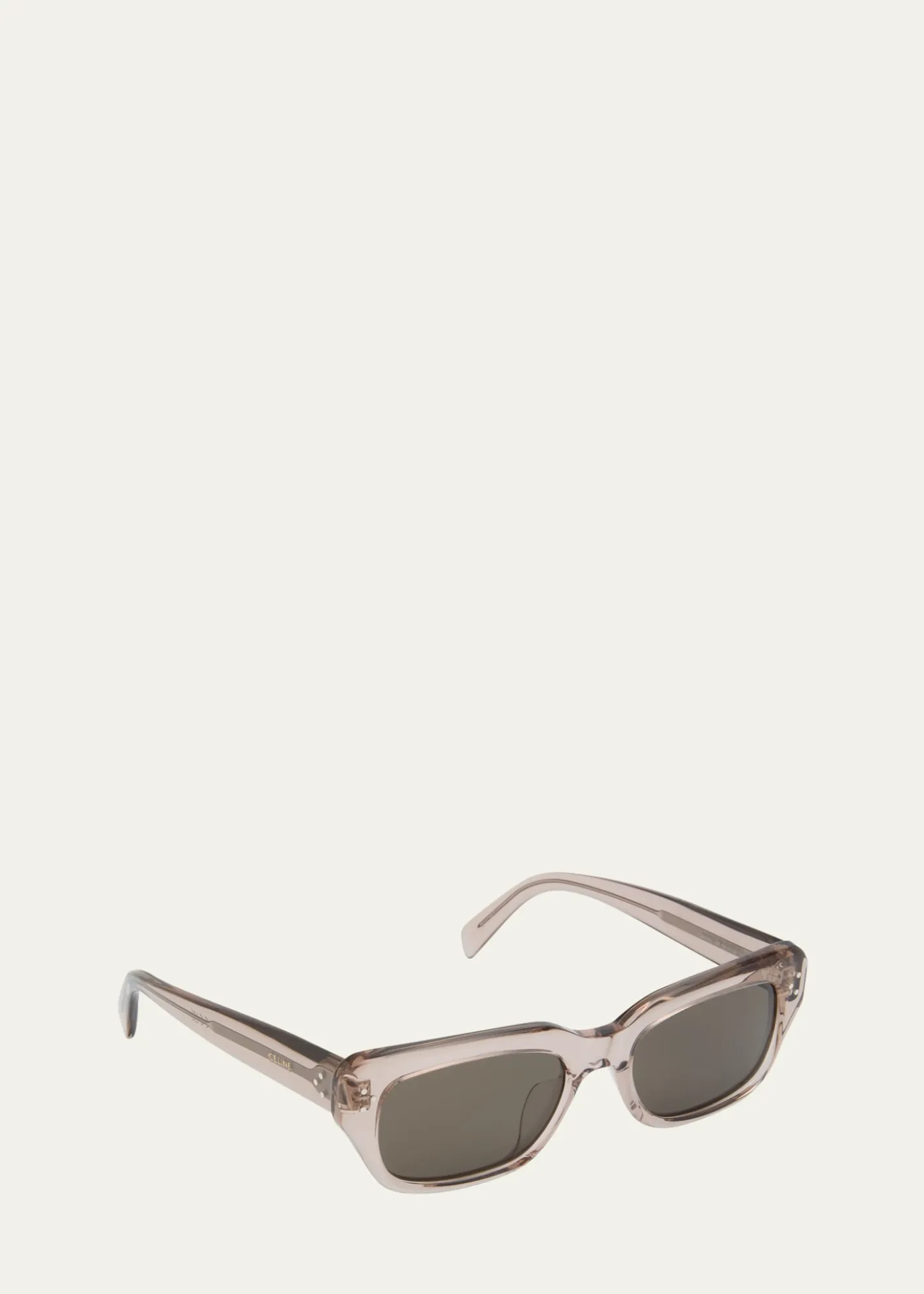 CelineMen's 3-Dot Acetate Rectangle Sunglasses