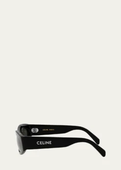 CelineMen's Monochroms Acetate Oval Sunglasses