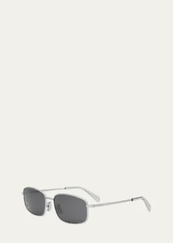 CelineMen's Triomphe Metal Rectangle Sunglasses
