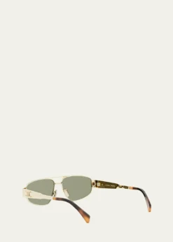 CelineMen's Triomphe Pilot Metal Sunglasses