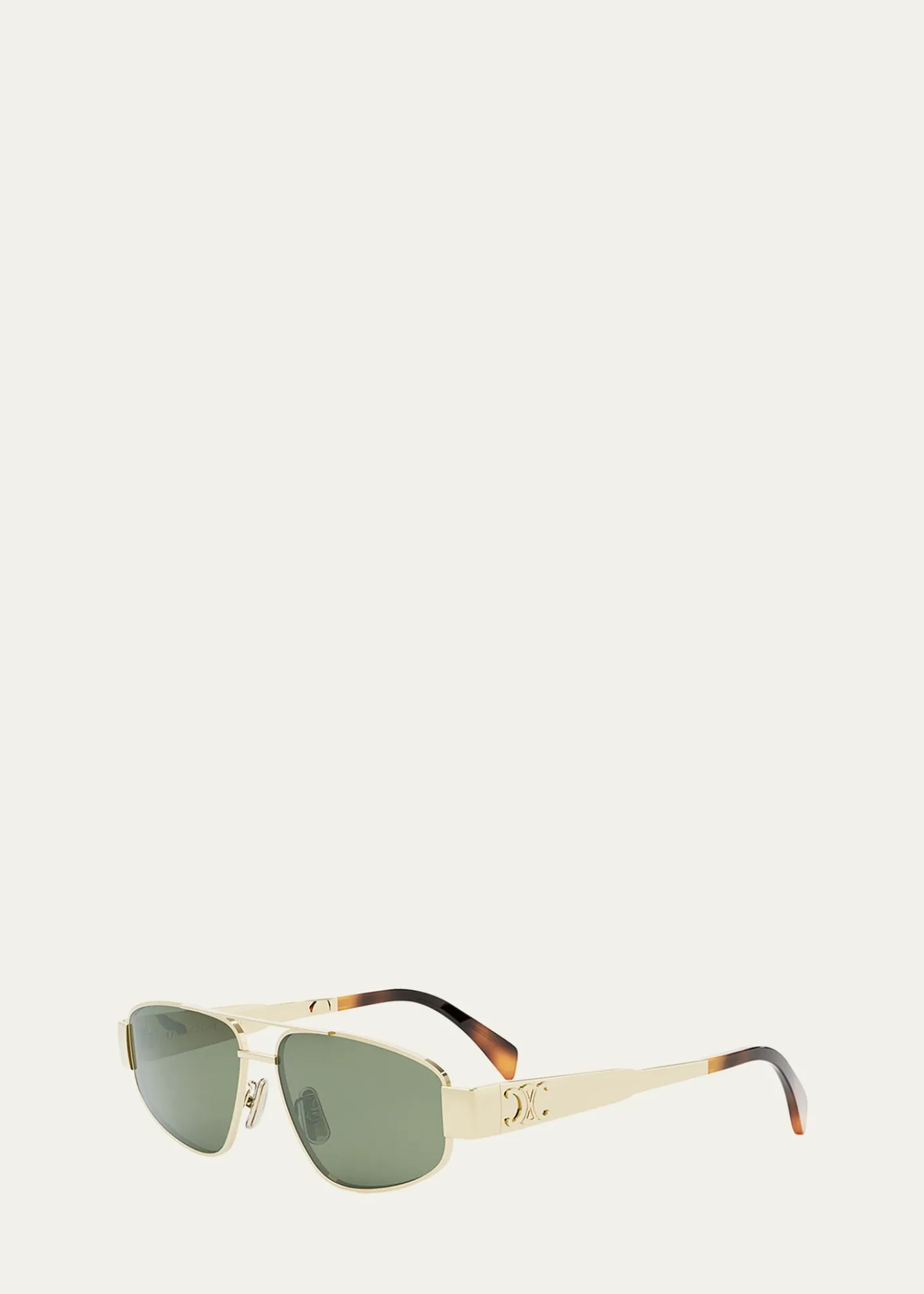 CelineMen's Triomphe Pilot Metal Sunglasses