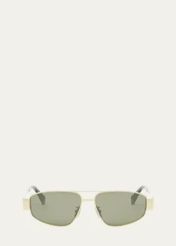 CelineMen's Triomphe Pilot Metal Sunglasses