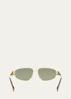 CelineMen's Triomphe Pilot Metal Sunglasses