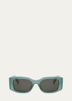 CelineMen's Triomphe Rectangular Acetate Sunglasses