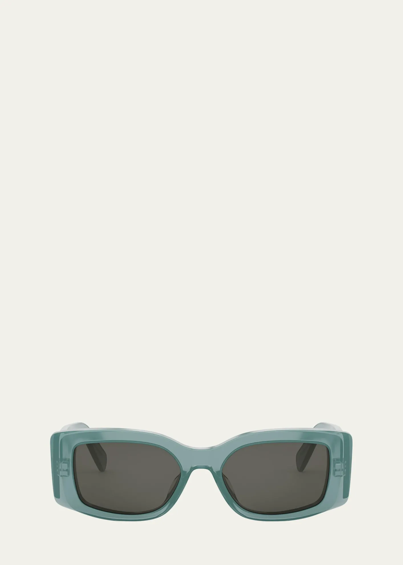 CelineMen's Triomphe Rectangular Acetate Sunglasses