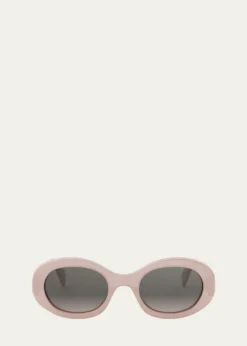 CelineTriomphe Acetate Oval Sunglasses