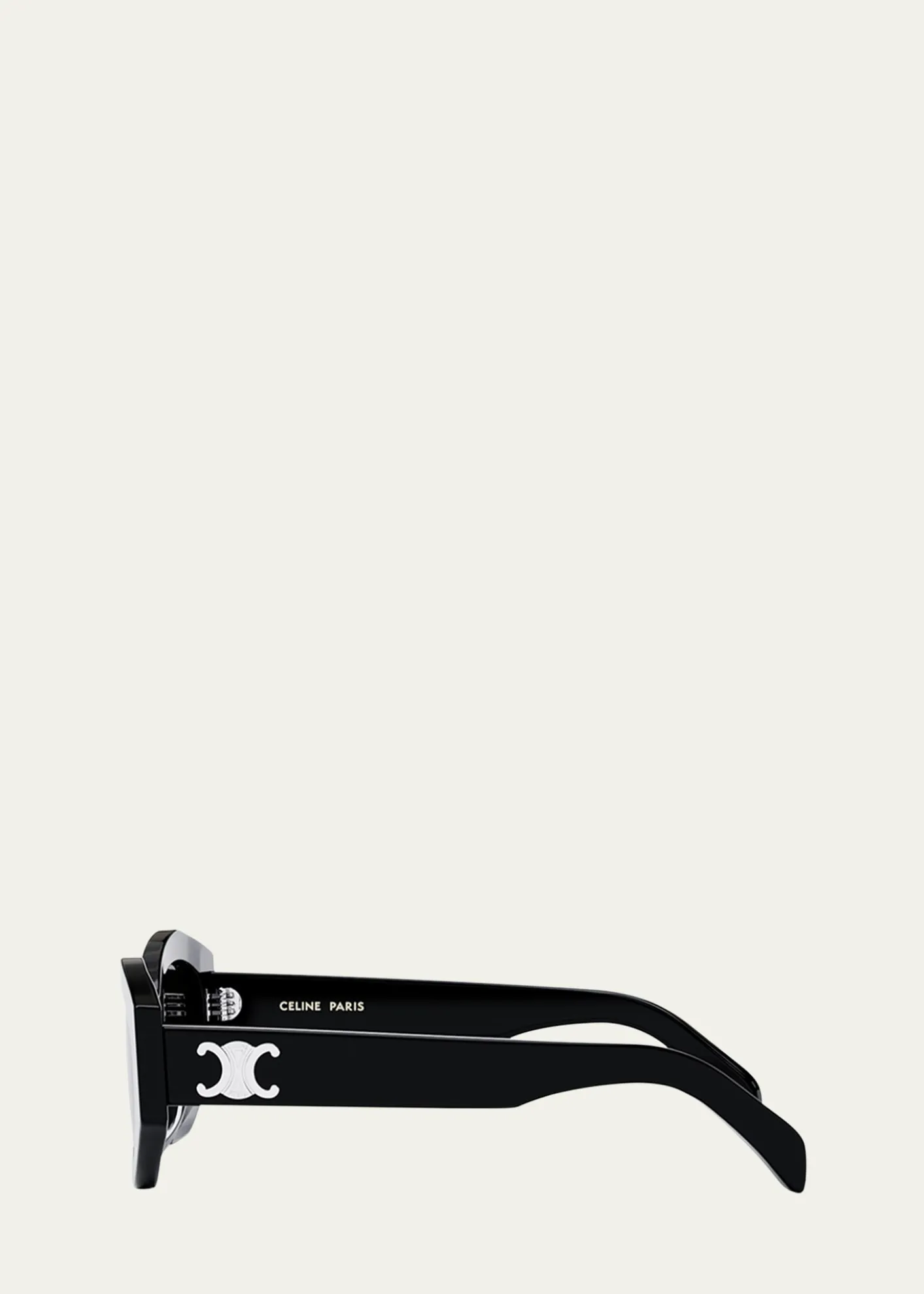 CelineTriomphe Logo Acetate Cat-Eye Sunglasses
