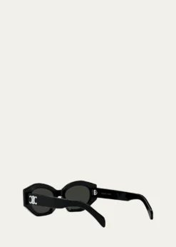 CelineTriomphe Logo Acetate Cat-Eye Sunglasses