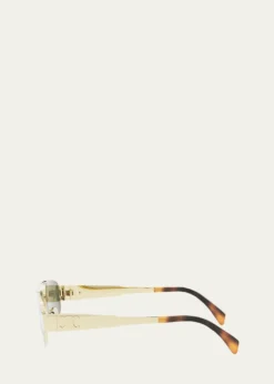 CelineTriomphe Metal Aviator Sunglasses