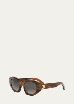 CelineTriomphe Acetate Oval Sunglasses