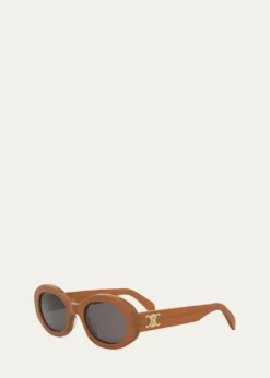 CelineTriomphe Acetate Oval Sunglasses