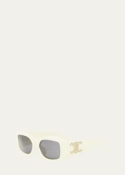 CelineTriomphe Acetate Rectangle Sunglasses