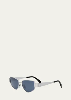 CelineTriomphe Metal Cat Eye Sunglasses
