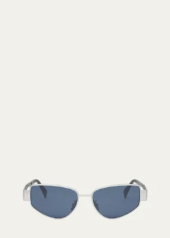 CelineTriomphe Metal Cat Eye Sunglasses