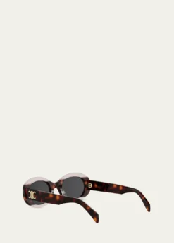 CelineTriomphe 01 Oval Acetate Sunglasses