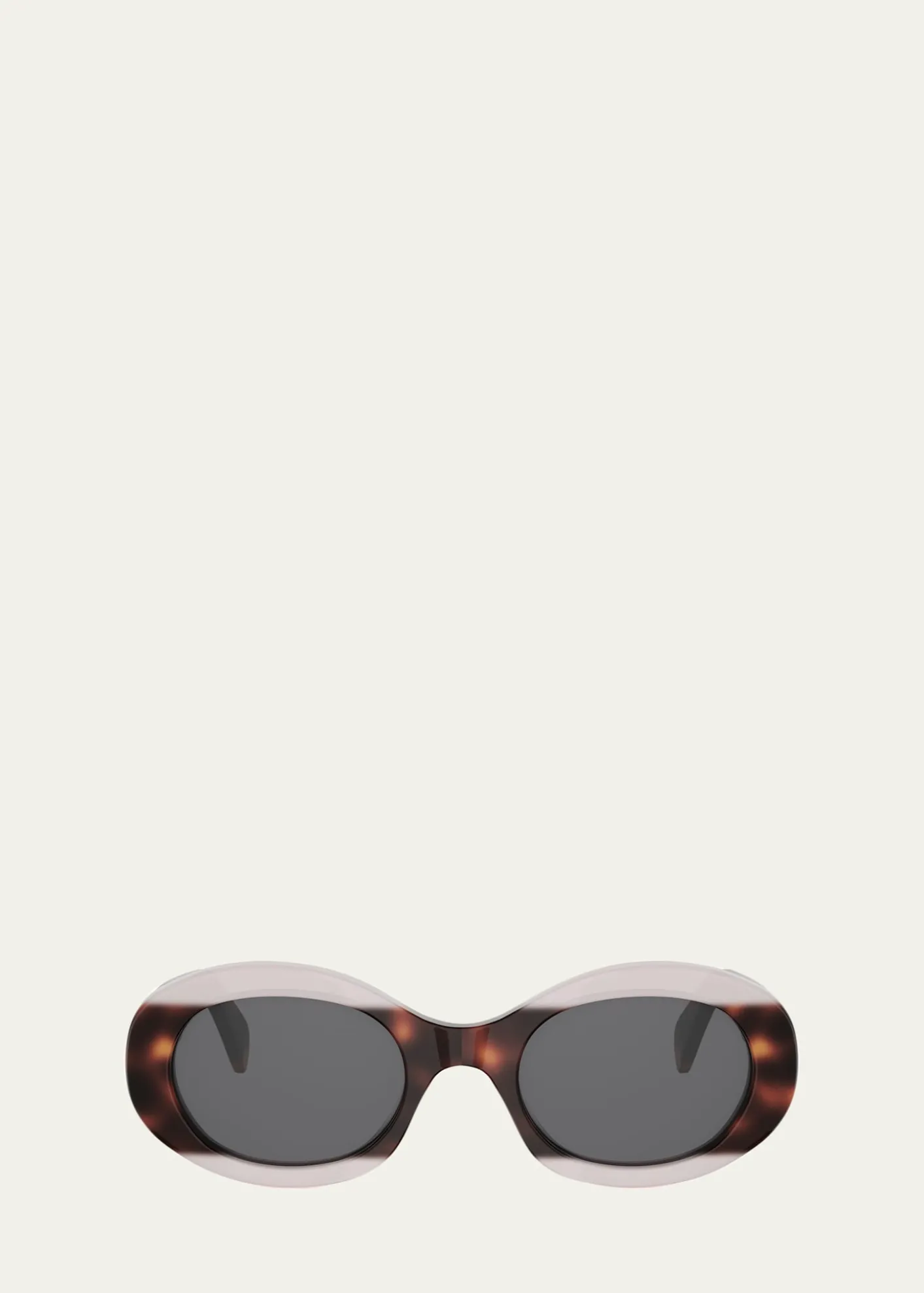 CelineTriomphe 01 Oval Acetate Sunglasses