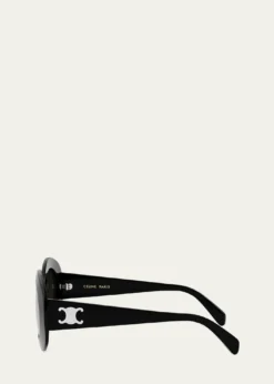 Celine Triomphe Round Acetate Sunglasses