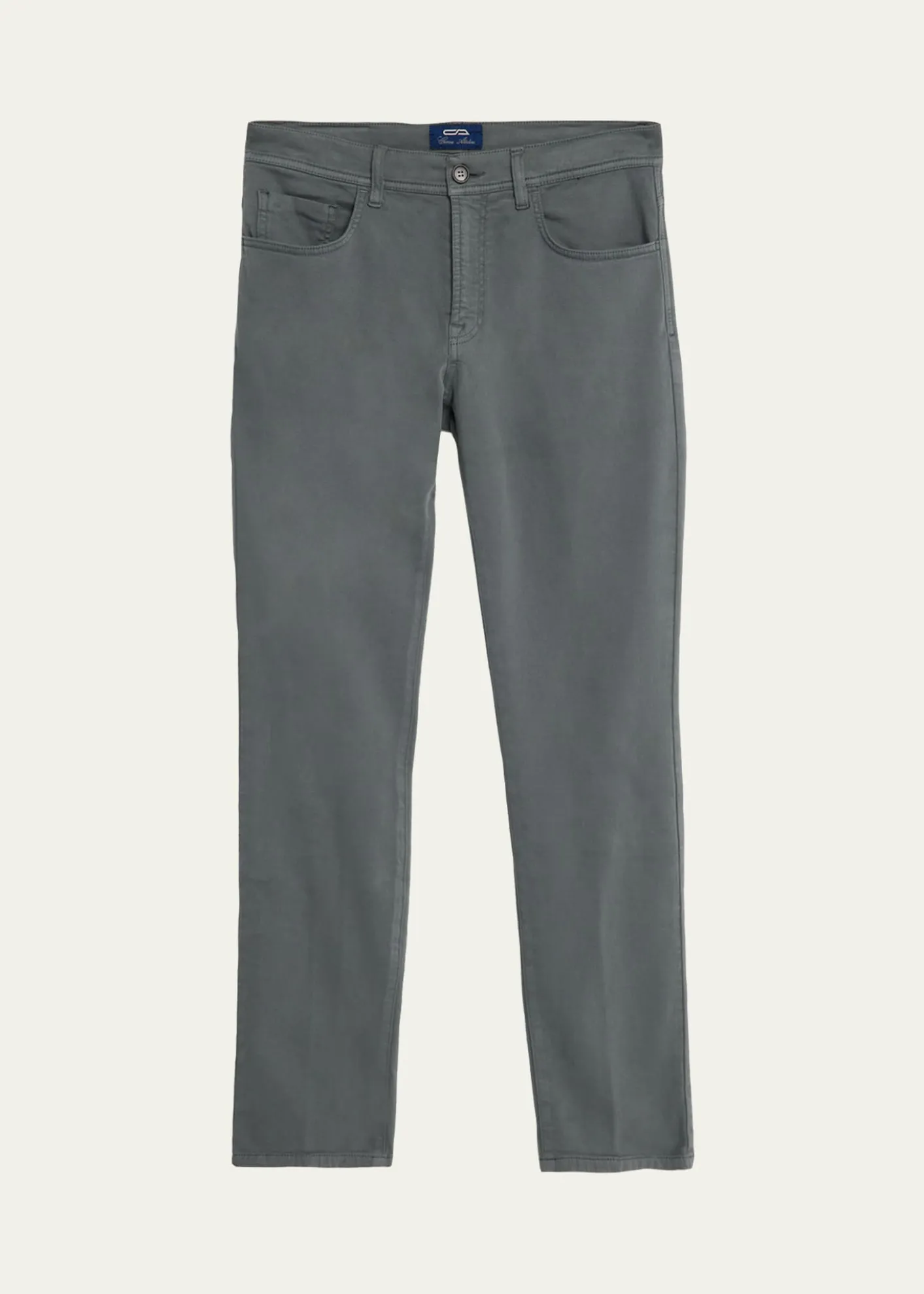 Cesare AttoliniMen's Cotton and Cashmere Slim Five-Pocket Pants
