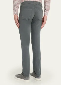 Cesare AttoliniMen's Cotton and Cashmere Slim Five-Pocket Pants