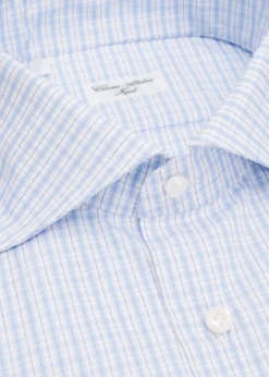 Cesare AttoliniMen's Grid-Check Cotton Dress Shirt