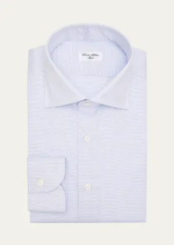 Cesare AttoliniMen's Micro-Dot Cotton Dress Shirt