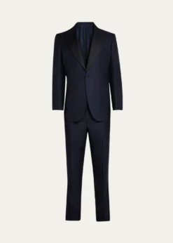Cesare AttoliniMen's 150s Wool Grosgrain Tuxedo