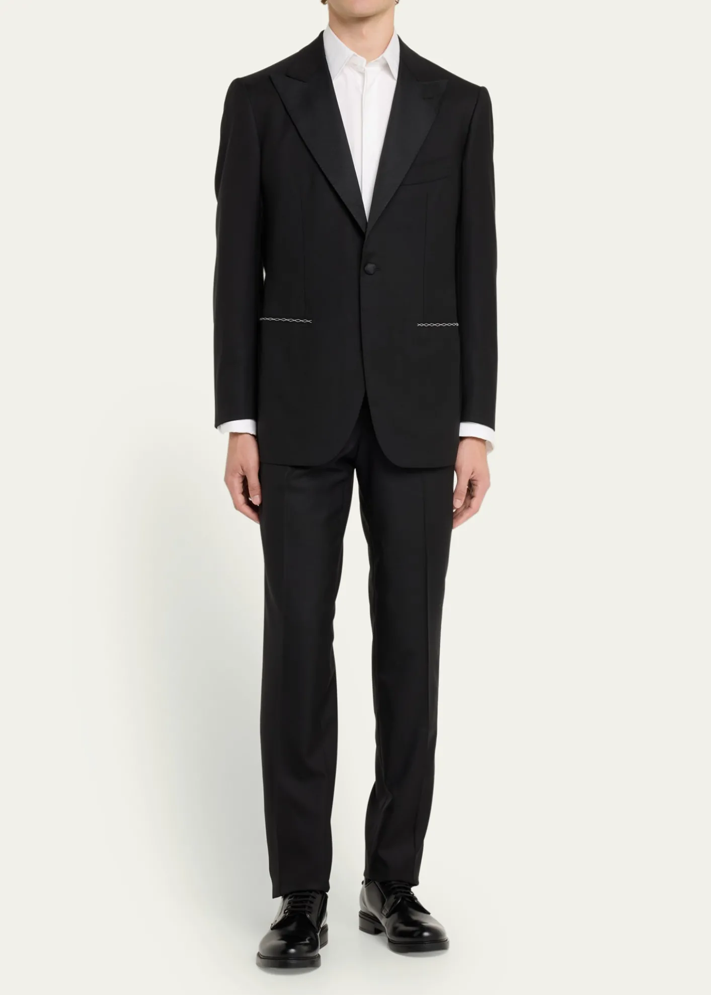 Cesare AttoliniMen's 150s Wool Grosgrain Tuxedo