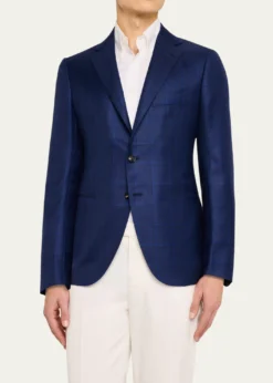 Cesare AttoliniMen's Windowpane Sport Coat