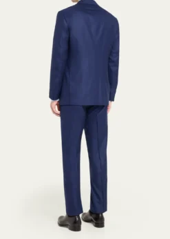 Cesare AttoliniMen's Wool Mini-Check Two-Piece Suit