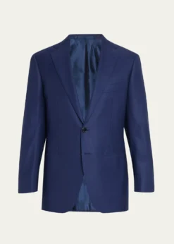 Cesare AttoliniMen's Wool Mini-Check Two-Piece Suit