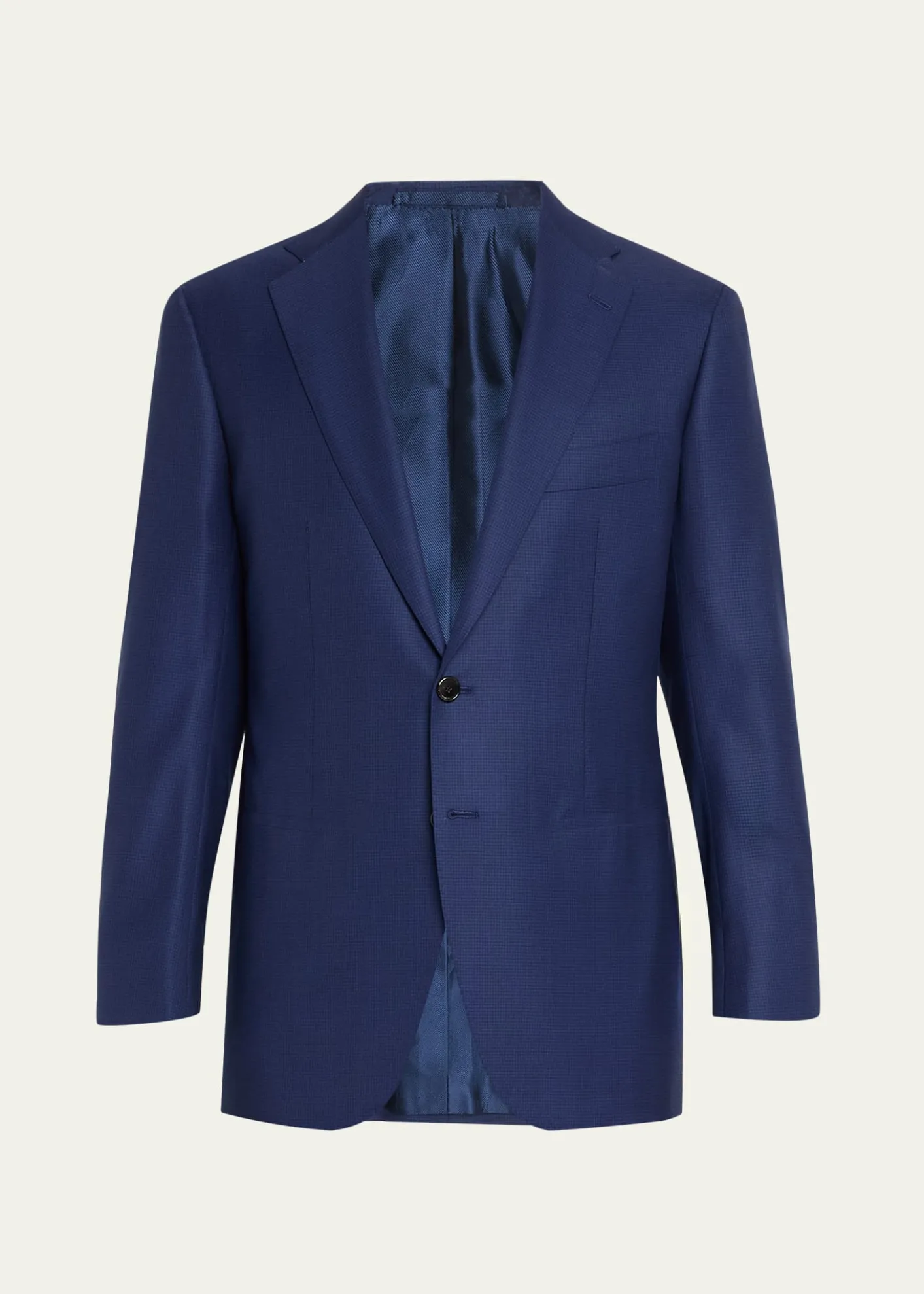 Cesare AttoliniMen's Wool Mini-Check Two-Piece Suit