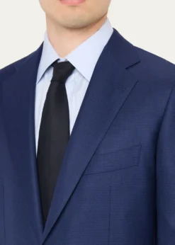 Cesare AttoliniMen's Wool Mini-Check Two-Piece Suit