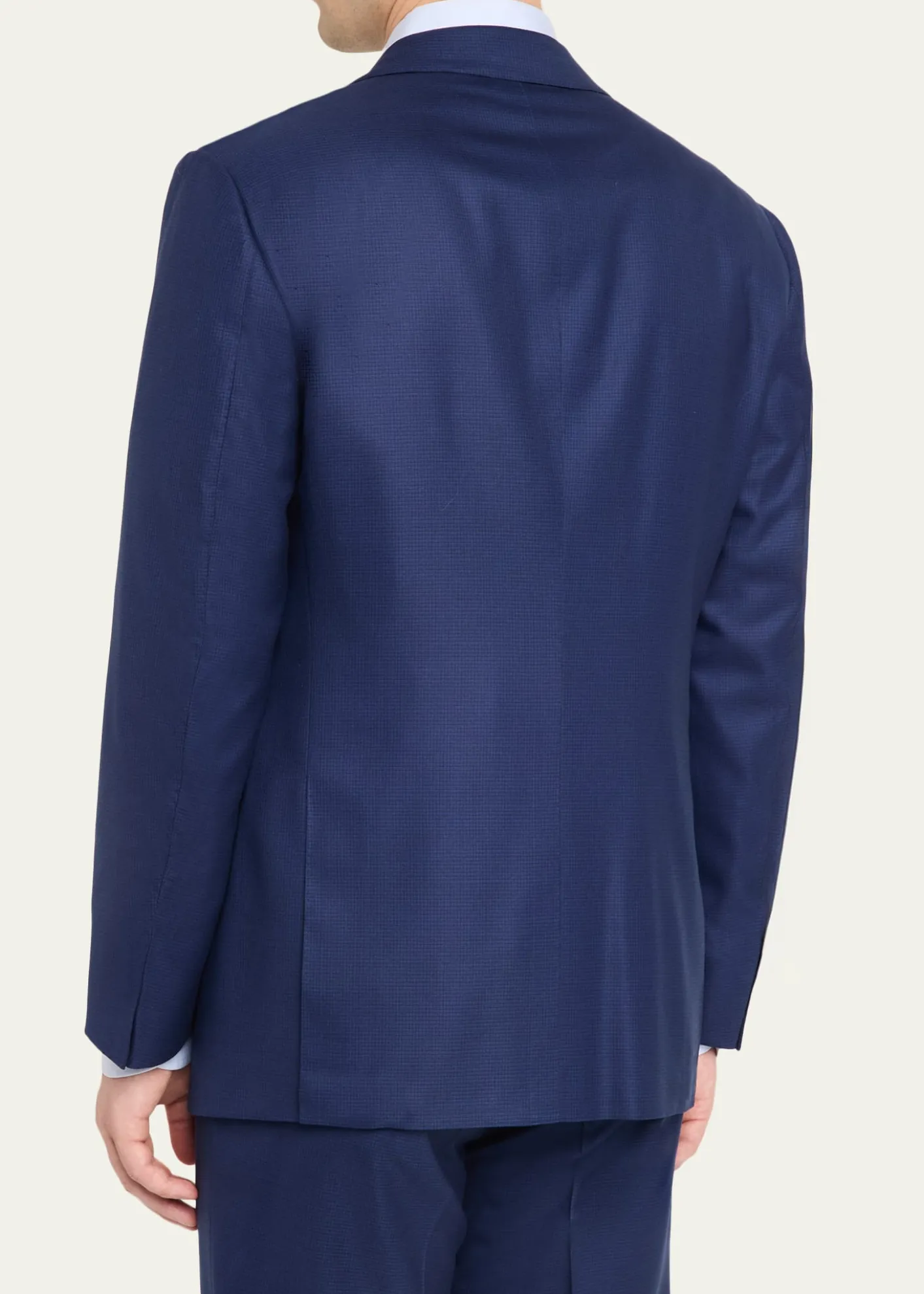 Cesare AttoliniMen's Wool Mini-Check Two-Piece Suit