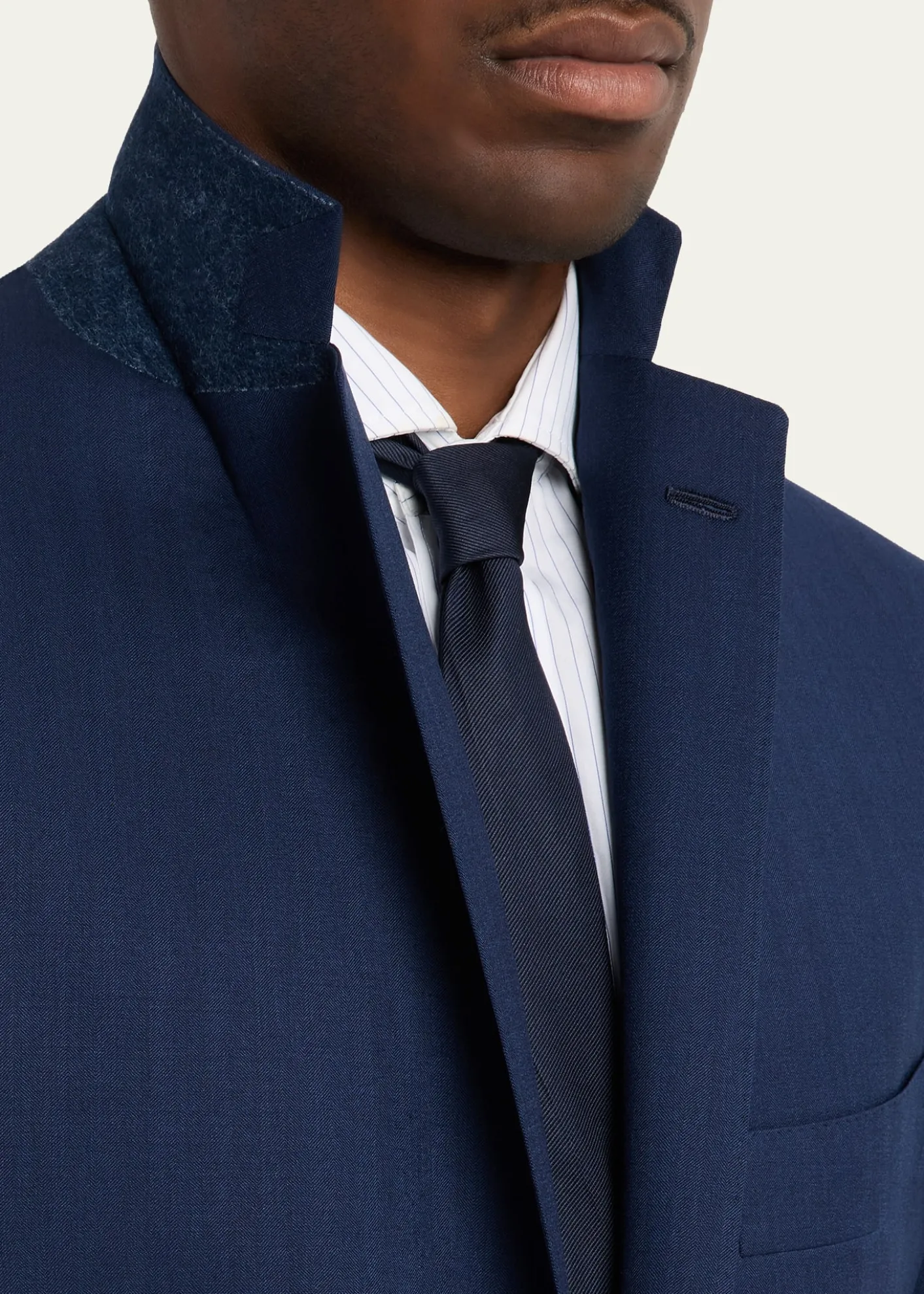Cesare AttoliniMen's Wool Chevron 130 Two-Piece Suit