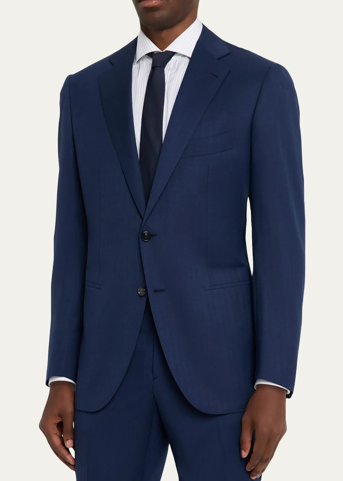 Cesare AttoliniMen's Wool Chevron 130 Two-Piece Suit