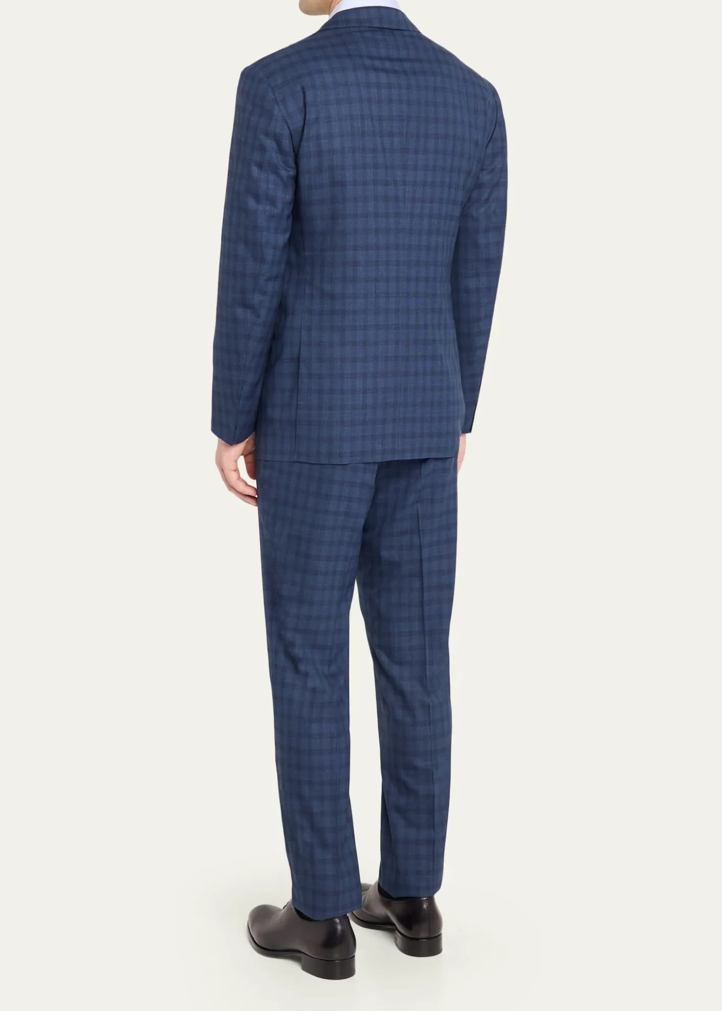 Cesare AttoliniMen's Wool Windowpane Check Two-Piece Suit