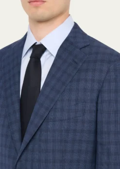 Cesare AttoliniMen's Wool Windowpane Check Two-Piece Suit
