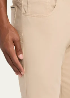Cesare AttoliniMen's Cotton and Cashmere Slim Five-Pocket Pants