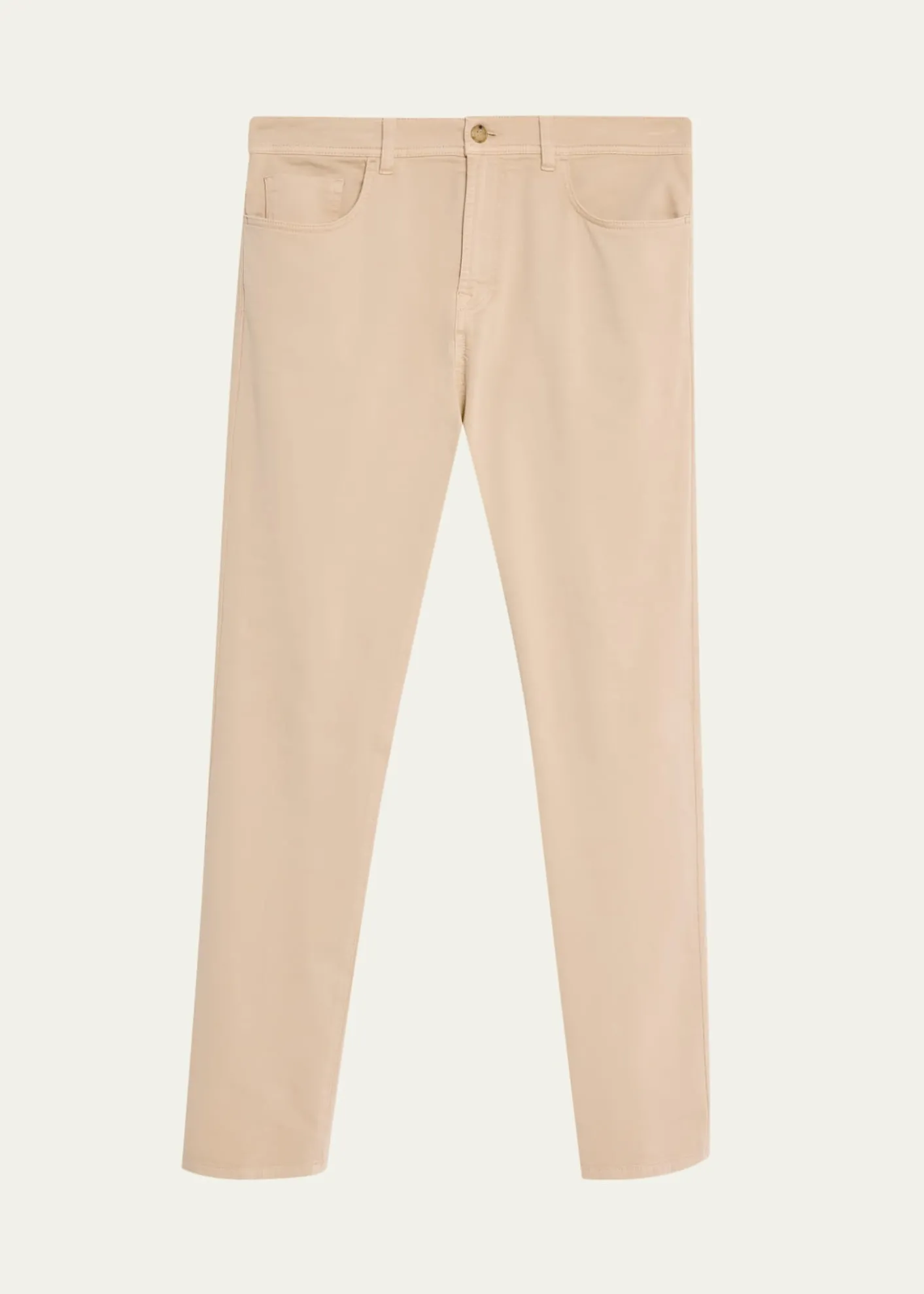 Cesare AttoliniMen's Cotton and Cashmere Slim Five-Pocket Pants