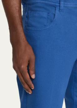 Cesare AttoliniMen's Cotton Bull Slim Straight-Leg Five-Pocket Pants