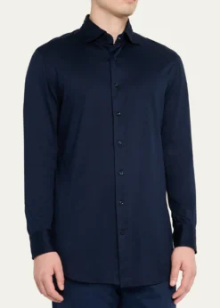 Cesare AttoliniMen's Cotton Jersey Sport Shirt