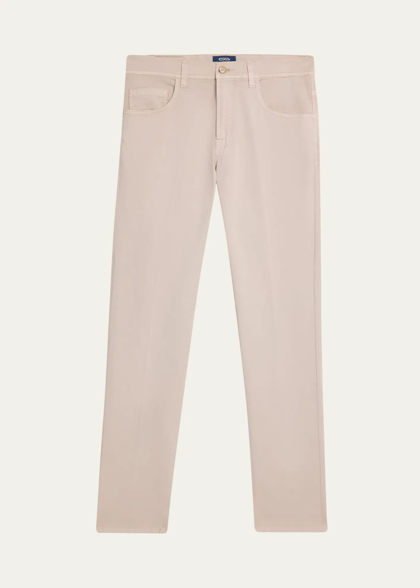 Cesare AttoliniMen's Cotton Slim Straight-Leg Five-Pocket Pants