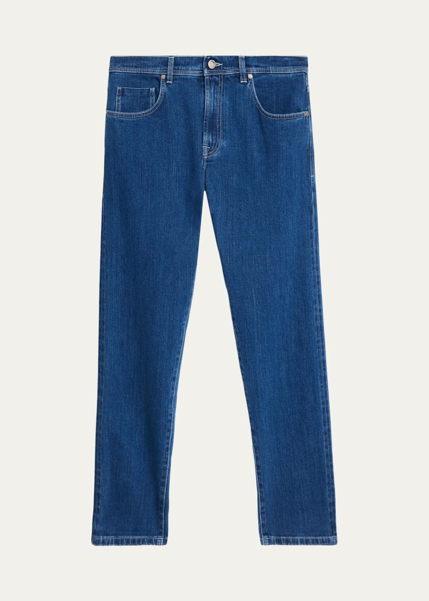 Cesare AttoliniMen's Dark-Wash Denim Slim Straight-Leg Jeans