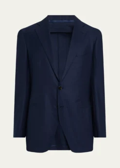 Cesare AttoliniMen's Deconstructed Wool Two-Button Blazer