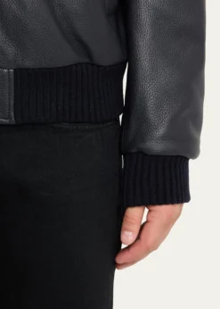 Cesare AttoliniMen's Leather Bomber Jacket